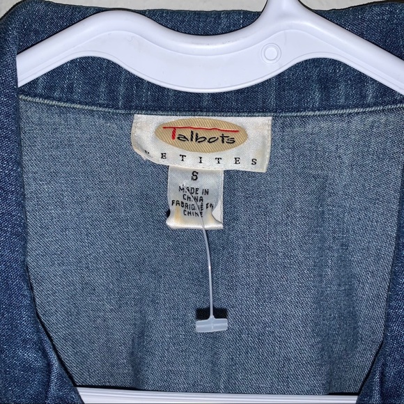 Talbots petites / Button Up Jean Styled Vest - Picture 6 of 9